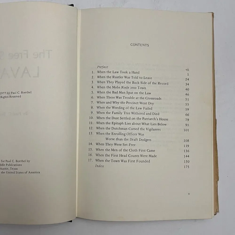 The Free State of Lavaca by Paul C Boethel Signed Rare Texas History Book 1977